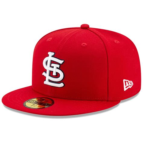 Mens New Era St Louis Cardinals Red On Field Authentic Collection