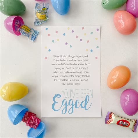 Youve Been Egged Easter Service Printable Home And Kind