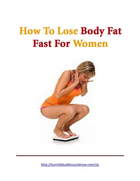 How To Lose Body Fat Fast For Women