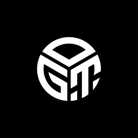 Ogt Letter Logo Design On Black Background Ogt Creative Initials