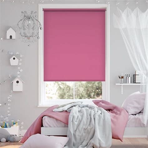 Santiago Blackout Passion Pink Roller Blind Roller Blinds Pink