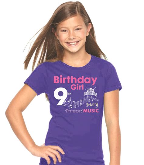 9th Birthday Girl Svg Princess Of Music 9th Birthday Girl Etsy