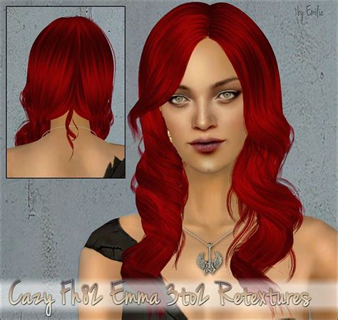 Cazy Fh82 Emma 3to2 And Retextures Sims 2 Hair Sims 2 Emma