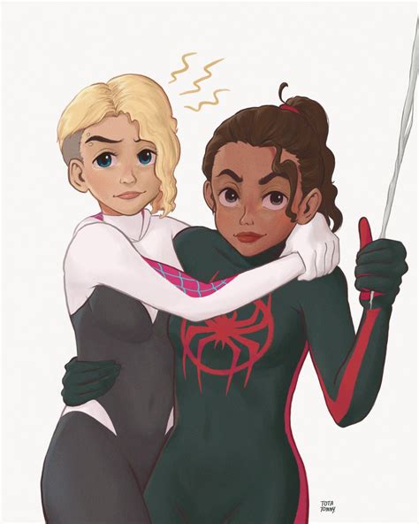 Totatonny On Twitter Spider Gwen And Spider Miles 🕷️🕸️