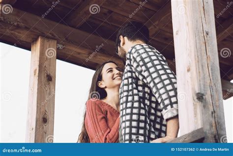Romantic Loving Couple Staring At Each Other Stock Photo Image Of Freedom People
