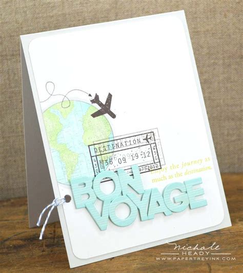 Bon Voyage Papertrey Ink Cards Bon Voyage Cards Farewell Cards