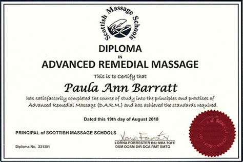 Massage By Paula Accreditation