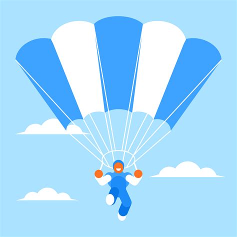 Skydiver Free Stock Illustrations Creazilla