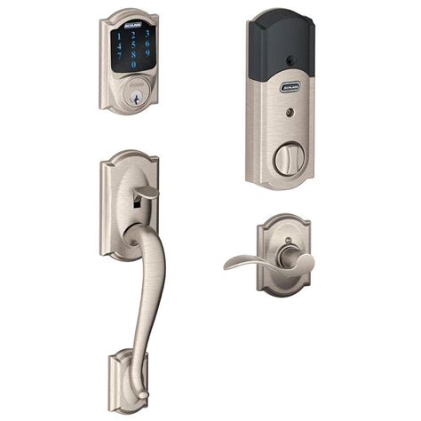 Reviews For Schlage Camelot Satin Nickel Connect Z Wave Plus Smart Wifi