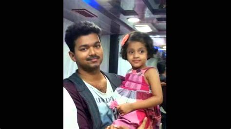 Tamil Actor Vijay With His Daughter Rare And Unseen Youtube