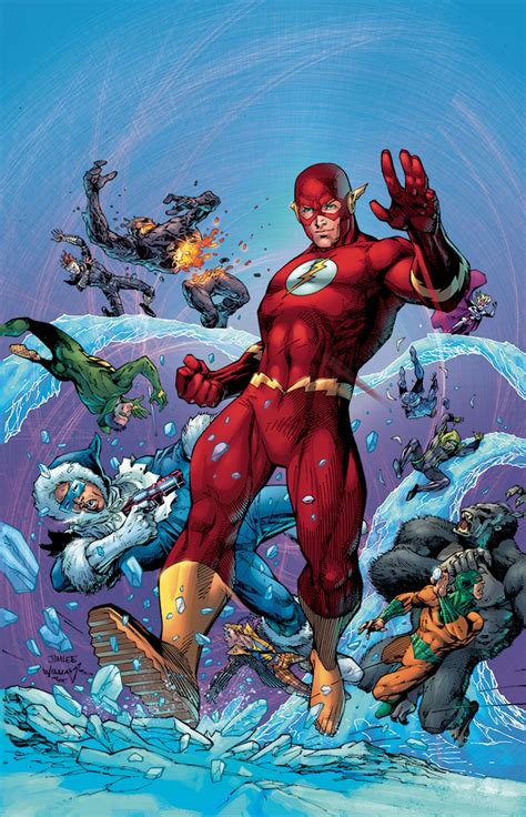 the flash 750 2000s variant cover by jim lee inks by scott williams colours by alex sinclair