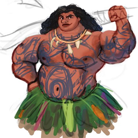 Maui Disneys Moana Fan Art 38936893 Fanpop