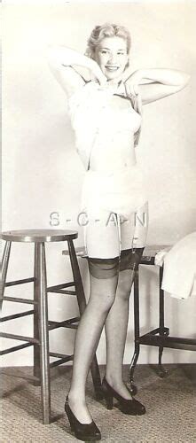 Org Vintage 1940s 50s Sepia Semi Nude Rp Blond Takes Off Camisole Stockinkings Ebay