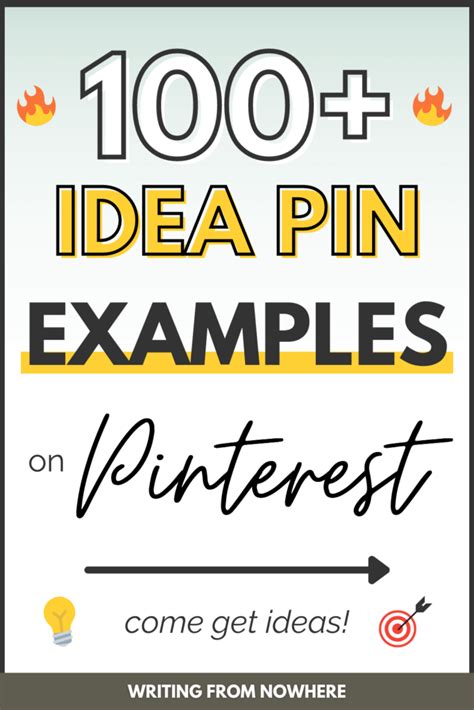 100 Pinterest Idea Pins Examples To Inspire You Writing From Nowhere