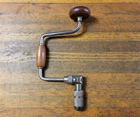 Antique Tools Ratcheting Hand Drill Auger Bit Brace Millers Vintage Woodworking Antique Price