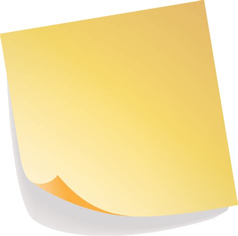 Post It Note Paper Euclidean Vector Vector Painted Yellow Sticky