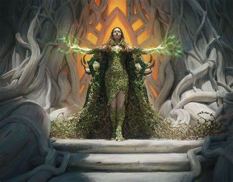 Titania Voice Of Gaea Mtg Art From The Brothers War Set By Cristi