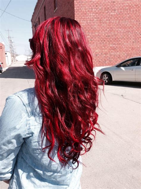 Punaiset Hiukset Merenneito Hiukset Pravana Elää Red Hair Color