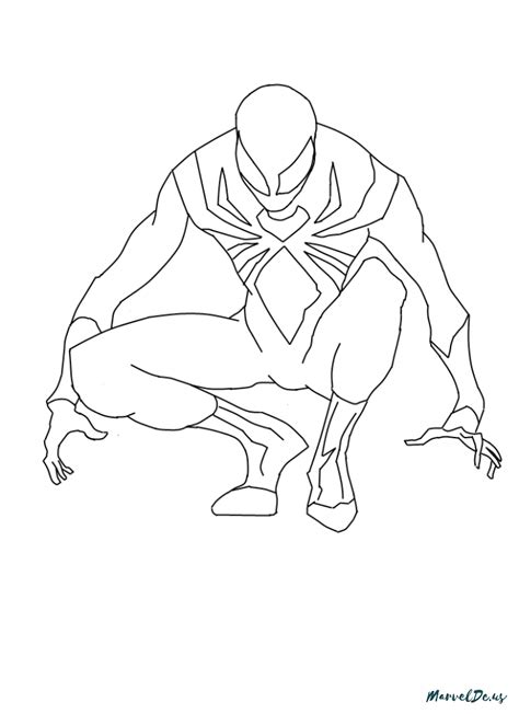 Iron Spider Suit Coloring Pages Coloring Pages