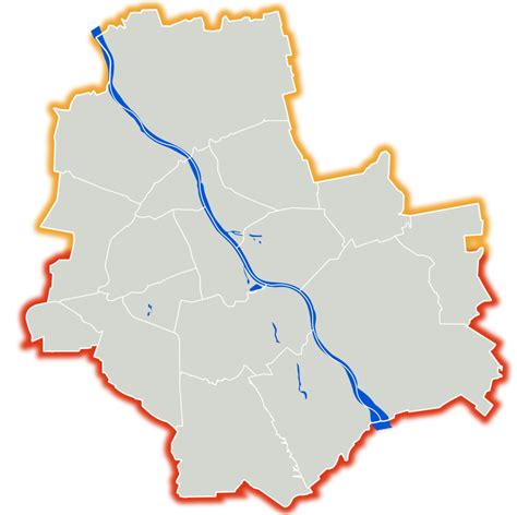 Filewarszawa Outline With Districts V2svg Wikipedia