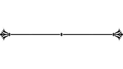 Lines Divider Vector Hd Png Images Black Decorative Line Divider Line