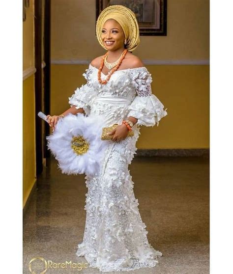 White Lace Aso Ebi Styles Catalogue For Women Latest 2019 Collection