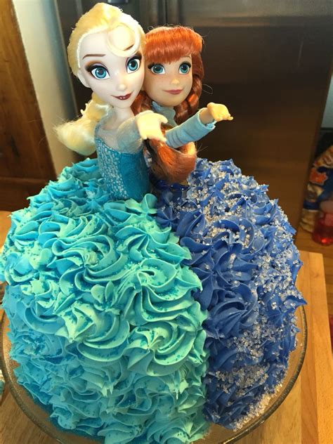 Frozen dress elsa & anna frozen dress birthday 1st birthday party dress disney vacation dress 6mo. Anna and Elsa Dress Cake. | Frozen birthday party cake ...