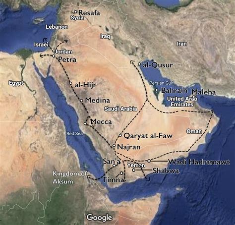 Arabia On Ancient World Map