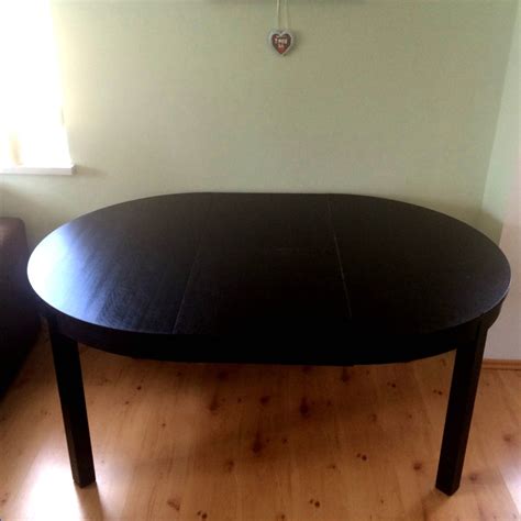 Massiver esstisch aus birke sehr solide verarbeitet und standfest gebrauchsspuren. Ikea Tisch Rund Ausziehbar