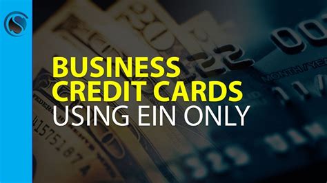 A prepaid business credit card basically acts like a debit card. Business Credit Cards Using EIN Only - YouTube