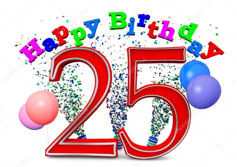 Pictures Happy 25th Birthday Happy 25th Birthday — Stock Photo