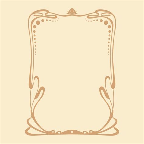 Art Nouveau Borders Vector