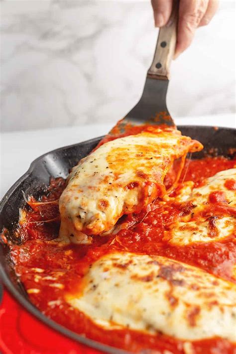 Add chicken, a few pieces at a time, and shake to coat. Easy Chicken Mozzarella (5 Ingredients!) • Low Carb with ...
