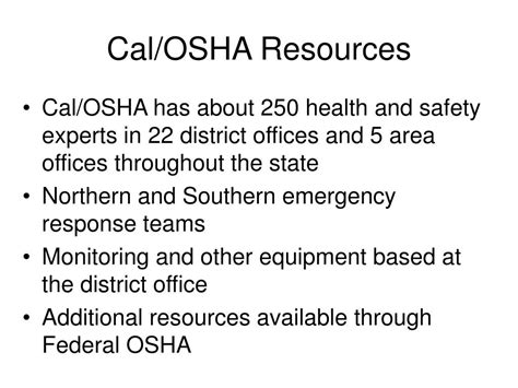 Ppt Protecting Workers In Emergencies The Role Of Calosha