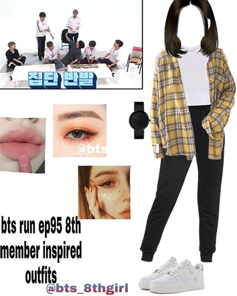Bts8thgirl в Instagram 💛🖤bts Run Ep95 8th Member Inspired Outfits 🌸