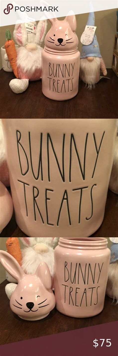 Rae Dunn Bunny Treats 🐰 Canister Bunny Treats Lemonade Sign Yellow Mugs