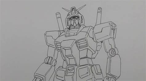How To Draw A Gundam 101 Rx 78 2 Gundam Youtube