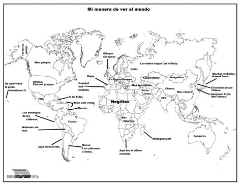 Imagen Planisferio Con Division Politica Sin Nombres Halopedia