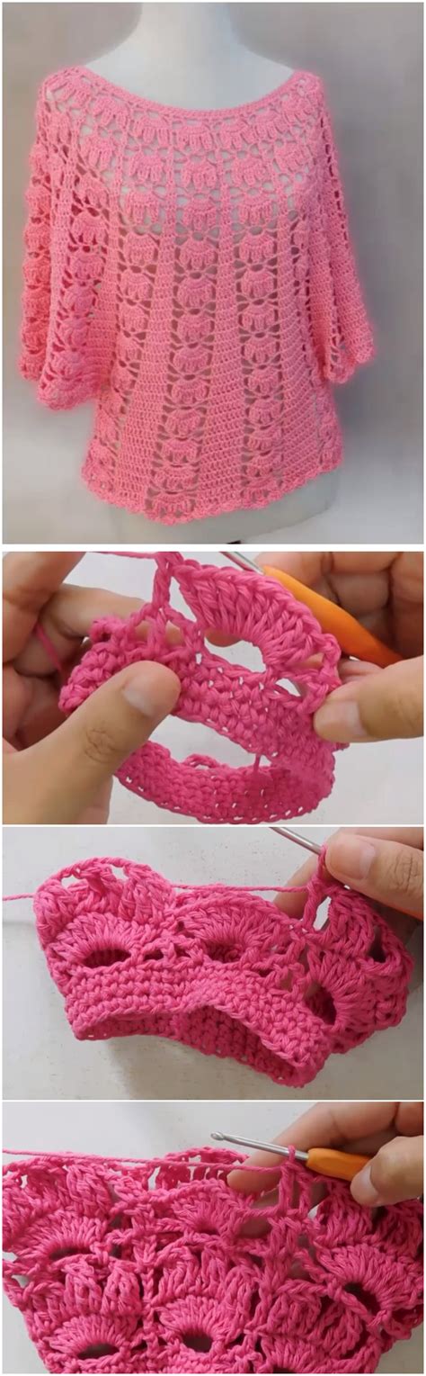 Wide Blouse Crochet Tutorial Ilove Crochet