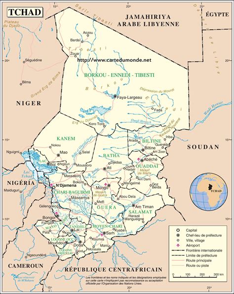 Mapas De Chad Atlas Del Mundo