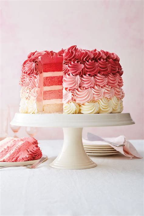 Pink Buttercream Cake Pretty Cakes Cute Cakes Beautiful Cakes