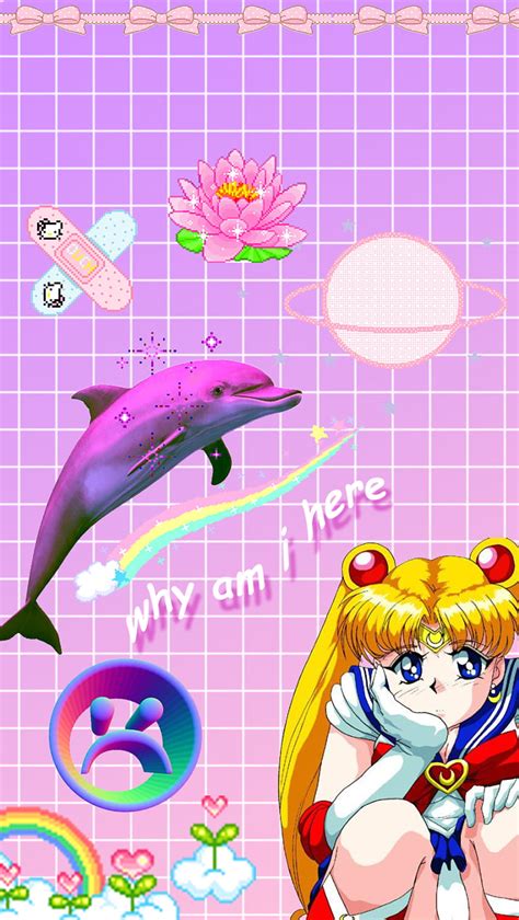 Aesthetics Sailor Moon Wallpaper Sailor Moon Vaporwave Wallpaper My XXX Hot Girl