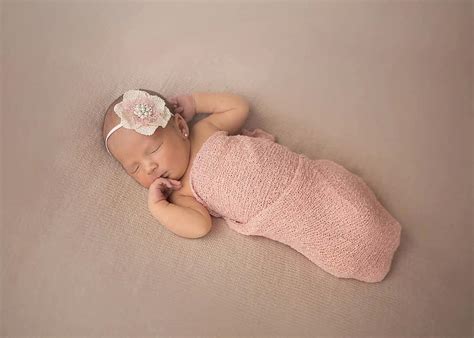 Newborn Baby Portrait Girl Sleeping Pikist