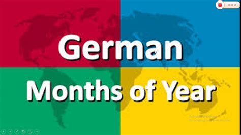 Learn Months In German Youtube
