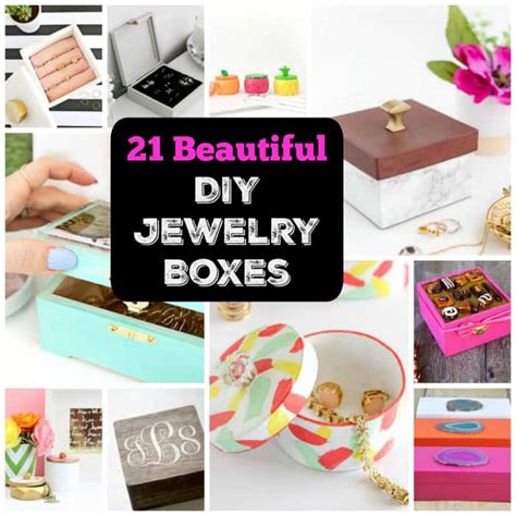 21 Pretty Diy Jewelry Box Ideas That Will De Clutter Your 46 Off