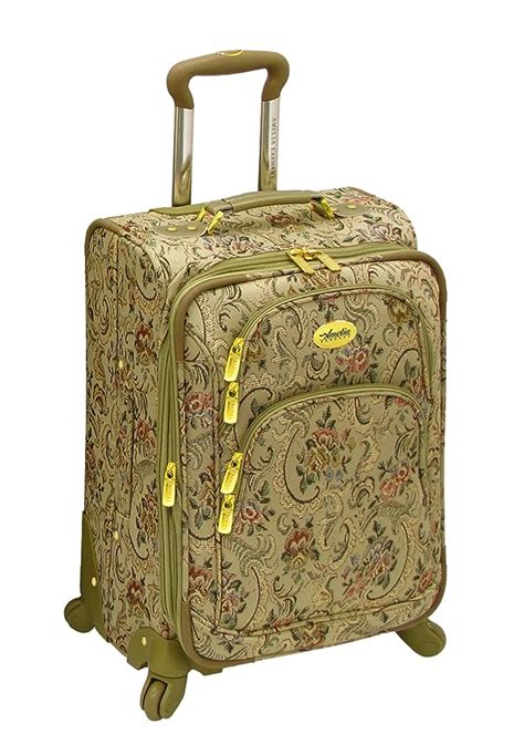 Amelia Earhart Luggage Versailles Collection Gold 20 Inch Expandable