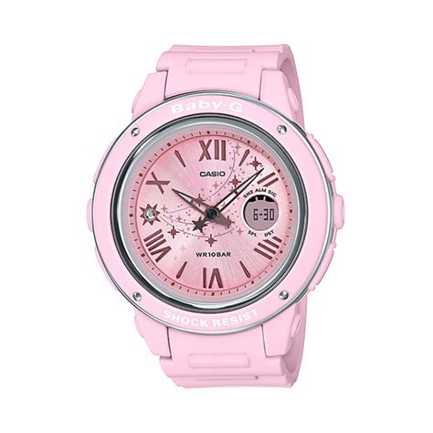 The case is specially shaped to protect the watch against impact, comes in a selection of four colors: Casio Baby-G Star Dial Series BGA-150ST-4AJF ...