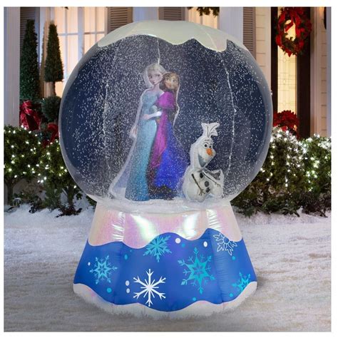Lighted Inflatable Frozen Snow Globe  Frozen christmas, Frozen
