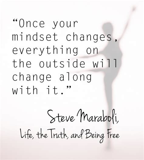 Quote By Steve Maraboli Once Your Mindset Changes Everything On The