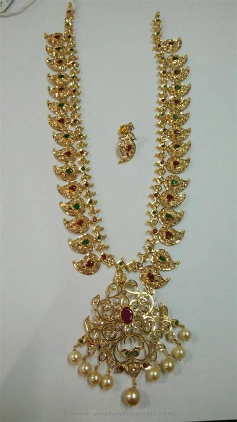80 Grams Gold Mango Mala From Sri Balaji Jewellers South India Jewels
